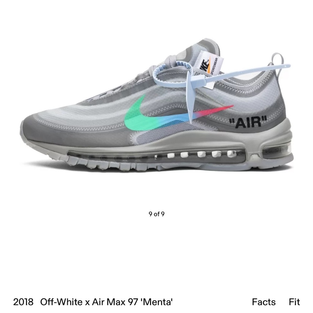 Off-White x Nike Air Max 97 'Menta'